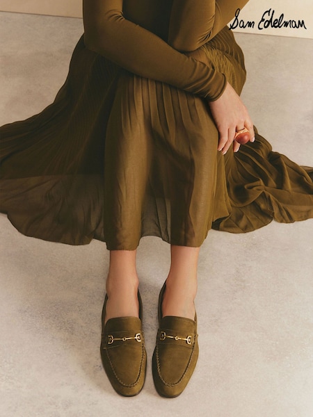 أخضر - حذاء سهل اللبس Loraine بتلبيس قياسي 8 من Sam Edelman