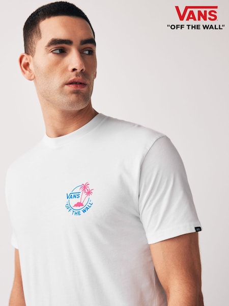 Vans Classic Mini Dual Palm Short Sleeved Back Print 100% Cotton T-Shirt (D96898) | €20