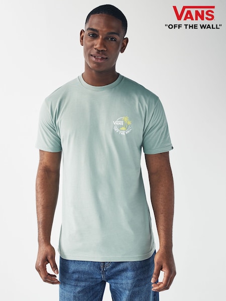 Vans Classic Mini Dual Palm Short Sleeved Back Print 100% Cotton T-Shirt (D96908) | €21
