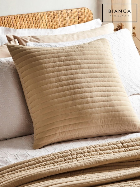 Bianca Natural Quilted Lines Cushion (D96918) | 1,142 UAH