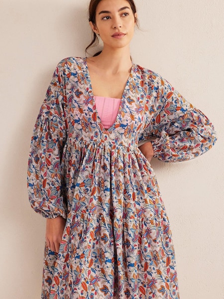 Boden Blue Relaxed Tiered Beach Dress (D97059) | €47.50