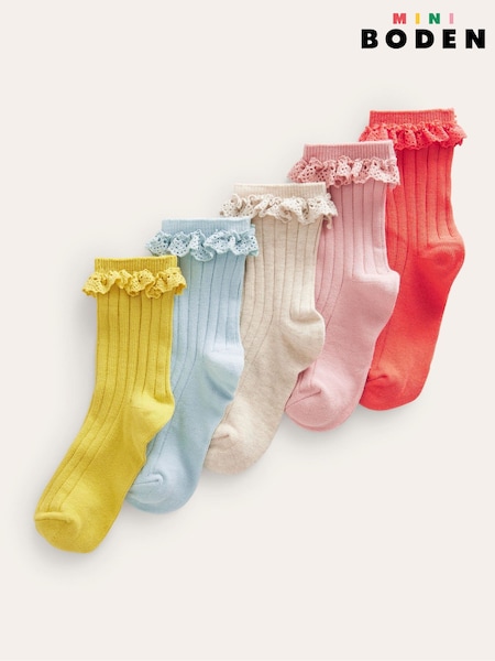 Boden Frilly Socks 5 Pack (D97202) | 32 €