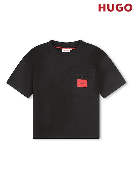 HUGO Black Patched Pocket Logo T-Shirt (D97247) | € 29 - € 36