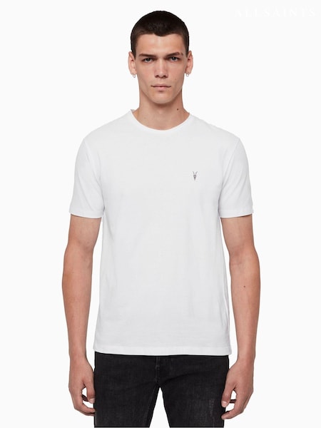 AllSaints White Brace Short Sleeve Crew T-Shirts 3 Pack (D97320) | R$ 1,035