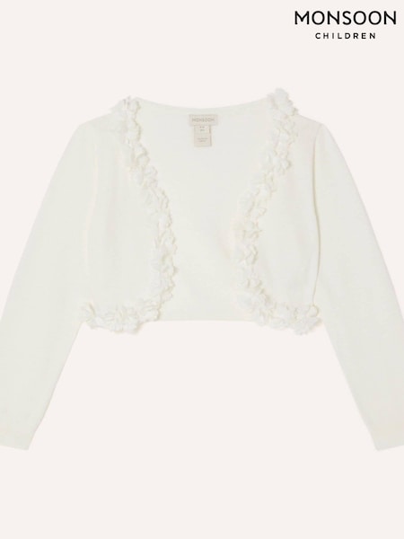 Monsoon Natural Baby 100% Cotton Flora 3D Flower Cardigan (D97535) | € 36 - € 39