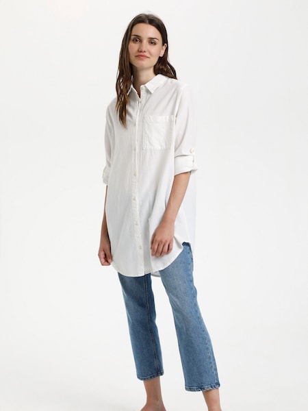 White - Kaffe Cotton Naya Tunic Shirt