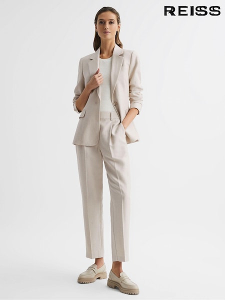 Reiss Shae Tapered Linen Trousers (D98242) | 196 €