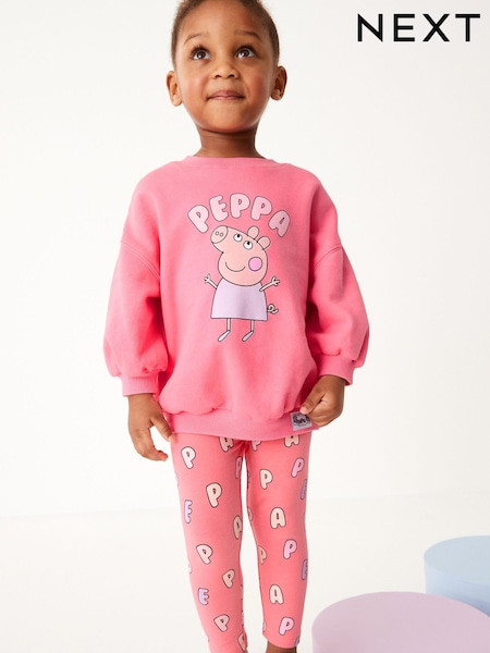 Pink Peppa Pig Sweat & Leggings Set (3mths-7yrs) (D99916) | €18 - €23
