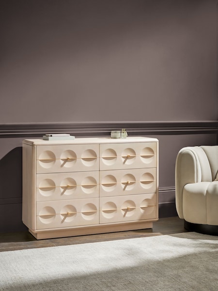 Oyster Eden Solid Mango Wood 6 Drawer Chest of Drawers (E00016) | €1,100
