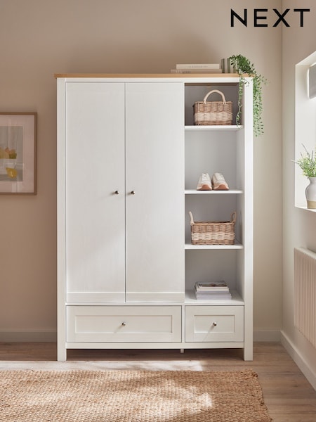 Chalk Malvern Paint Effect Double, 3 drawers Wardrobe (E00019) | €825