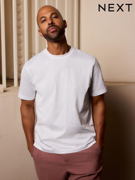 White Signature Supima T-Shirt (E00020) | €11