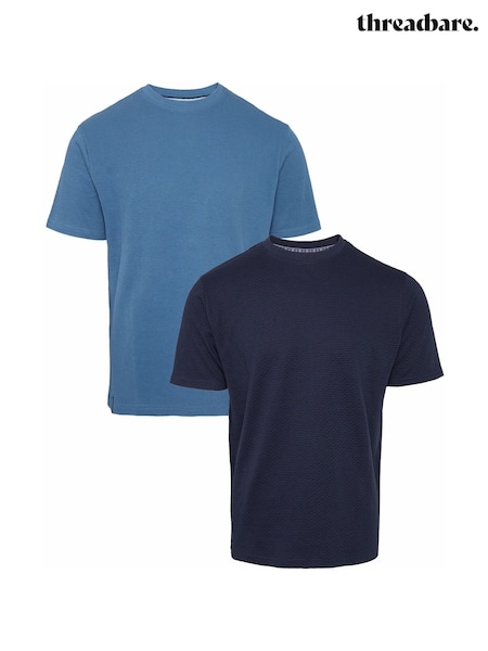 Threadbare Textured Short Sleeve T-Shirts 2 Pack (E00132) | 40 €