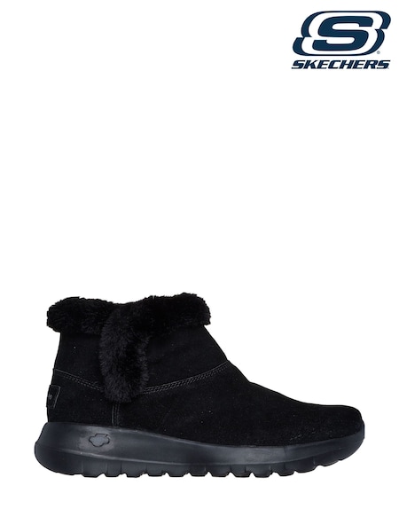 Skechers Black Wide Fit On The GO Stellar Cozy Step Shoes (E00193) | LEI 514