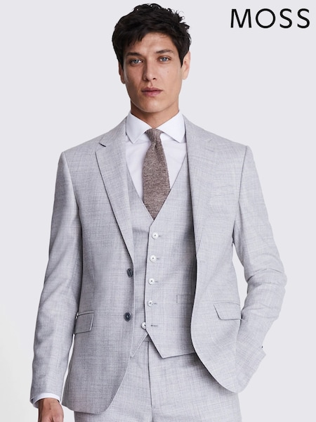 MOSS Grey Light Grey Marl Jkt Moss Slim Mixer Jacket (E00336) | €256