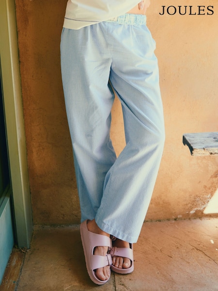 Joules Hallie Blue Stripe Pull-On Cotton Trousers (E00356) | 2,343 UAH