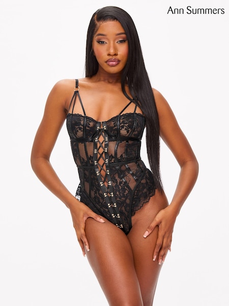 Musta - Ann Summers Boudoir Tease Lace Detail Teddy (E00383) | €57