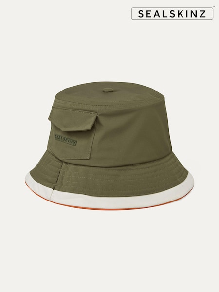 Sealskinz Green Seething Waterproof Nylon Bucket Hat (E00402) | 52 €