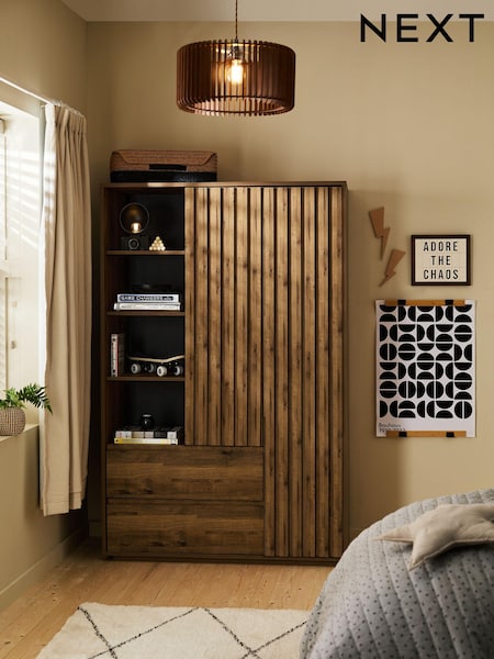 Oak Effect Kids Oslo Bronx Triple Wardrobe (E00416) | €925