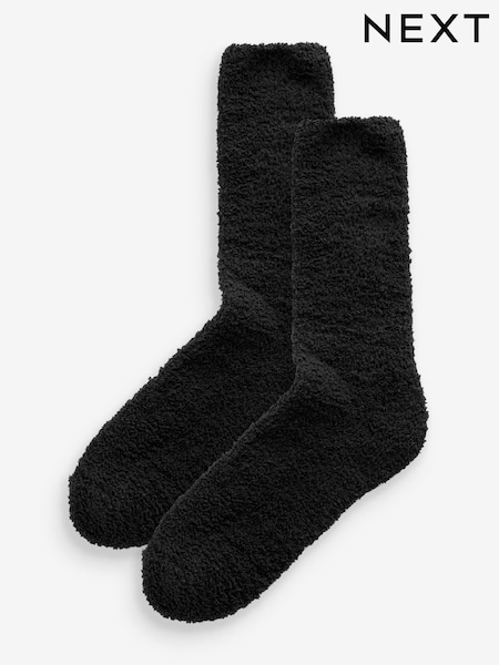 Black Cosy Bed Socks 2 Pack (E00538) | €6.50