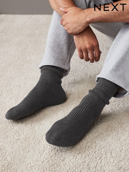 Charcoal Grey Cosy Lined Lounge Sock 1 Pack (E00551) | €6.50