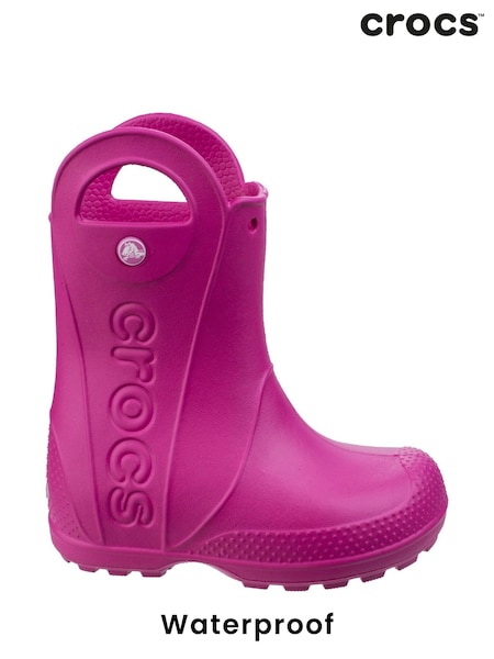 Crocs Pink Toddler Waterproof Handle It Rain Boots (E00661) | €39