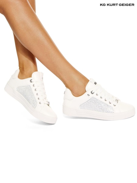 Серебряный - KG Kurt Geiger Lillian Bling Trainers (E00718) | €118