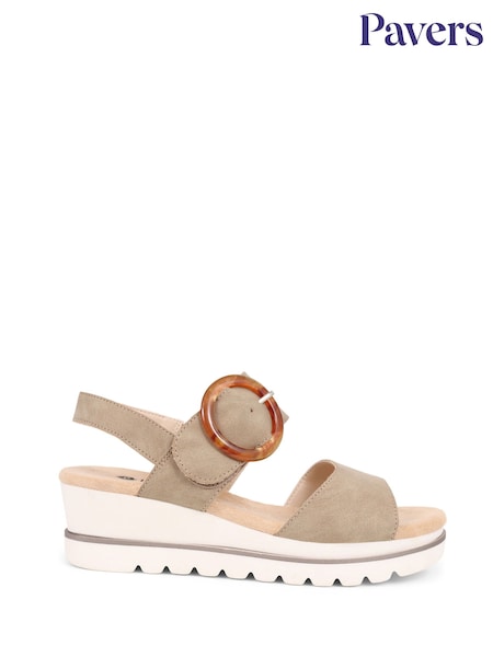 Pavers Touch Fasten Platform Sandals (E00735) | €44