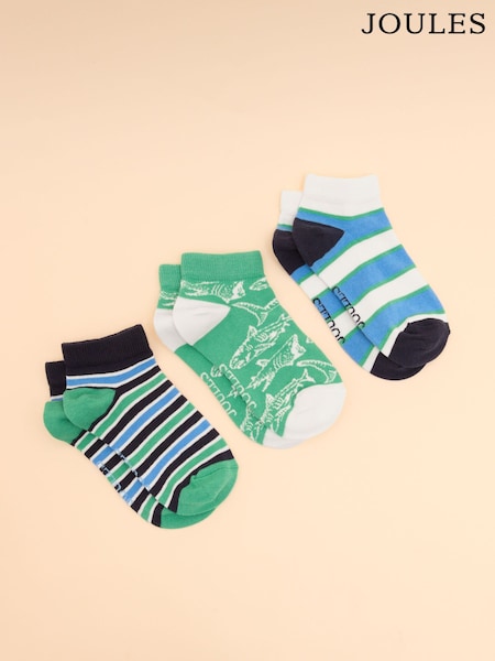 Joules Kids' Rilla Pack of Three Trainer Socks (E00791) | 14 €
