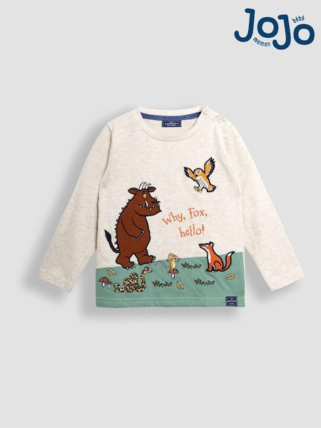 Natural - JoJo Maman Bébé Gruffalo Appliqué Top (E00818) | 30 €
