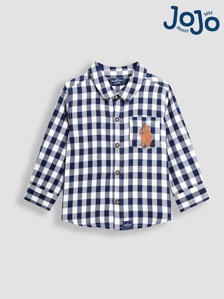 JoJo Maman Bébé Blue The Gruffalo Gingham Shirt (E00829) | €42