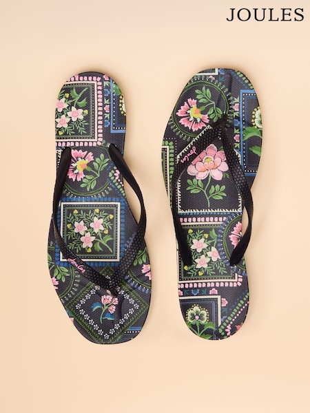 marine - Joules Sunvale Printed Flip Flops (E00992) | € 21