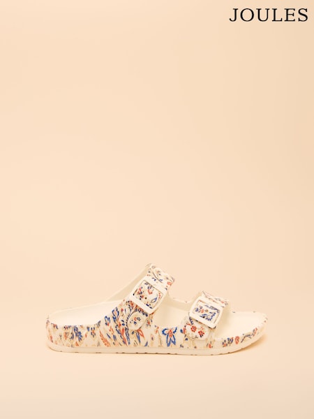 Joules Sunseeker Multi/White Printed EVA Sliders (E01000) | R$ 195