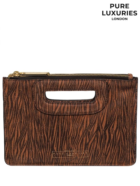 Animal - Pure Luxuries London Esher Leather Clutch Bag (E01058) | 61 €