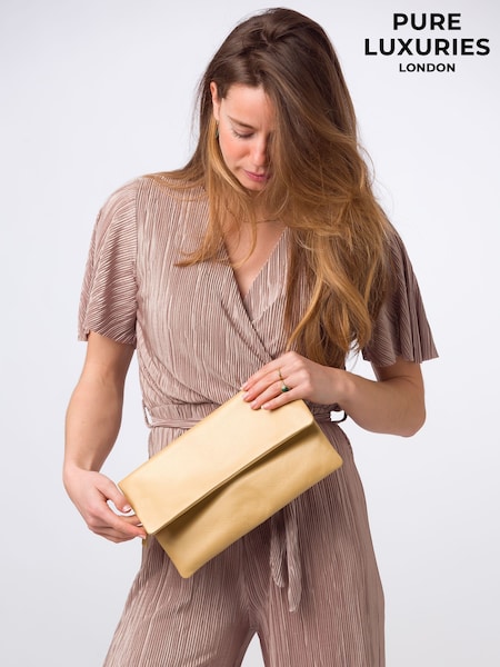 Zlatá - Kožené psaníčko Pure Luxuries London Amelia Nappa (E01065) | 1 545 Kč