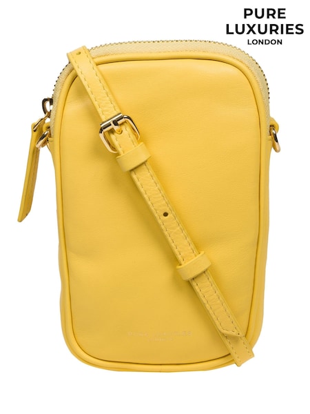 Pure Luxuries London Alaina Nappa Leather Cross-Body Phone Bag (E01078) | €45