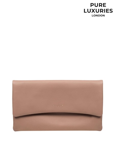 Vaaleanpunainen - Pure Luxuries London Amelia Nappa Leather Kirjekuorilaukku Laukku (E01082) | €61