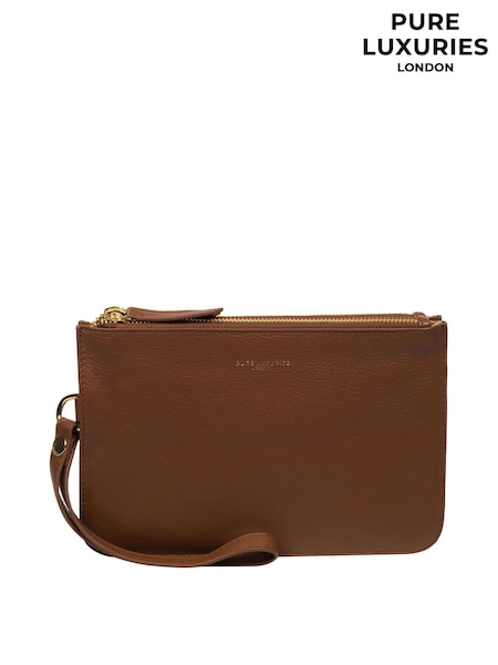Pure Luxuries London Addison Nappa Leather Clutch Bag (E01097) | 193 QAR
