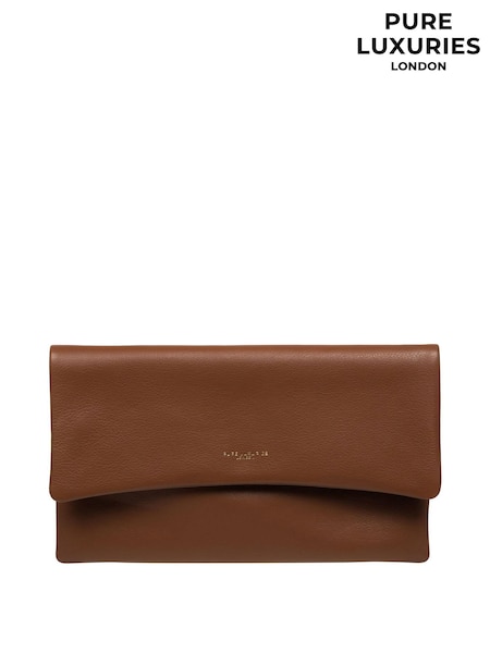 Pure Luxuries London Amelia Nappa Leather Clutch Bag (E01101) | €52