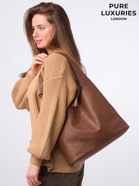 Pure Luxuries London Nina Leather Shoulder Bag (E01102) | € 62