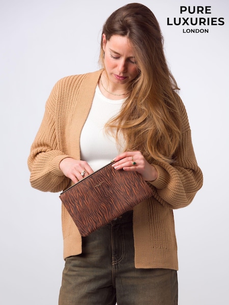 Pure Luxuries London Wilmslow Nappa Leather Clutch Bag (E01106) | 144 QAR