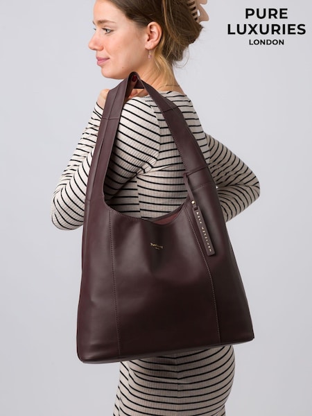 Pure Luxuries London Nina Leather Shoulder Bag (E01110) | €51