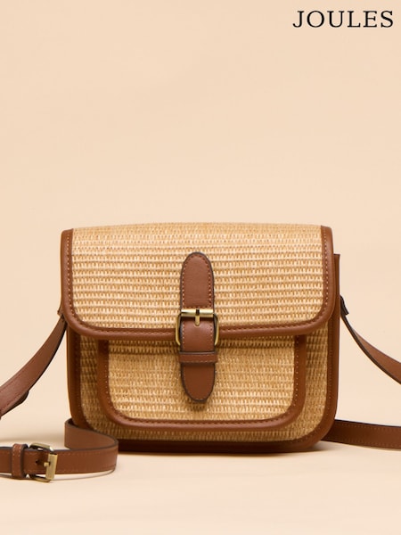 Joules Alderton Neutral Straw Cross Body Bag (E01127) | R$ 445
