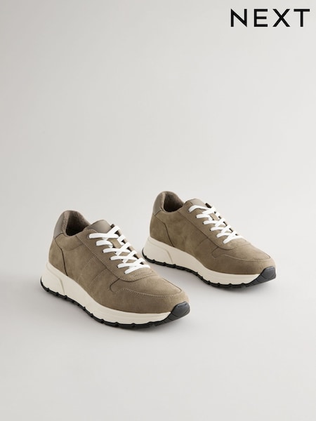 Mink Brown Runner Trainers (E01207) | €27