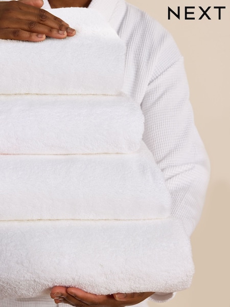 White Luxury Spa Collection Luxe 100% Cotton Towel (E01340) | $16 - $64
