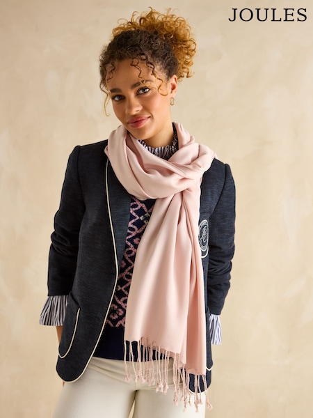 Joules Ascot Pink Pashmina Style Scarf (E01413) | R$ 295