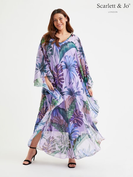 Multi - Scarlett & Jo Maxi Kaftan (E01439) | 501 LEI