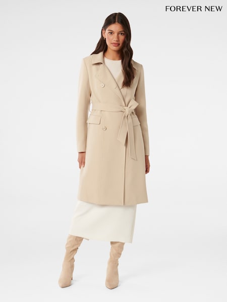 Forever New Brown Melissa Trench Coat (E01440) | €77