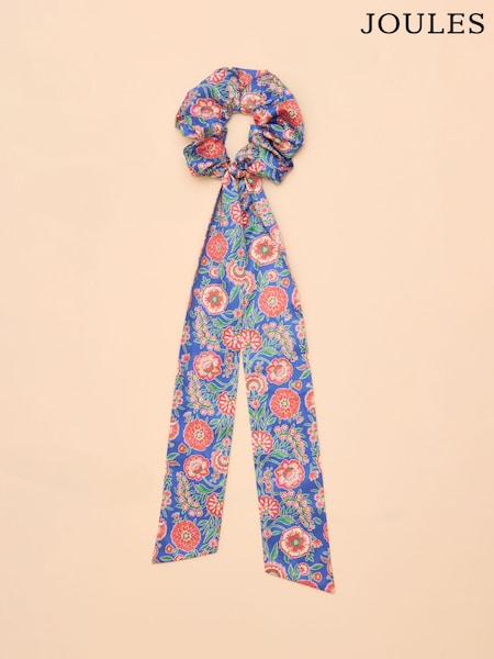 Синий/розовый - Joules Elissia Scarf Scrunchie (E01501) | €20