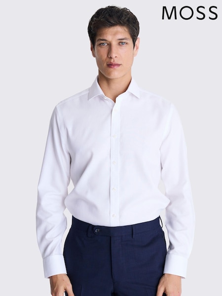 MOSS Tailored Fit Oxford Non Iron 100% Cotton Shirt (E01545) | €79