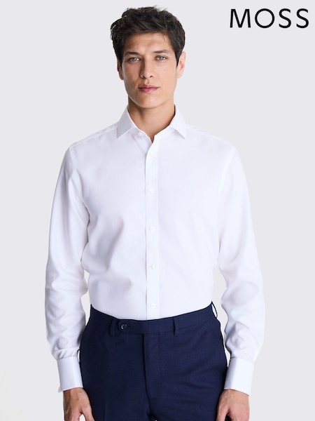 MOSS Tailored Fit Oxford Non Iron 100% Cotton Shirt (E01556) | 77 €